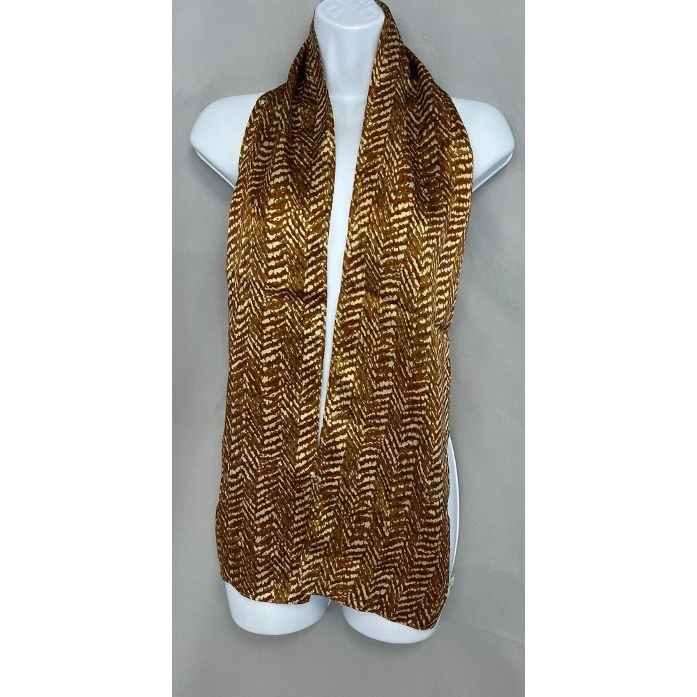 Women's Rectangle Multicolor Scarf 100% Silk 60